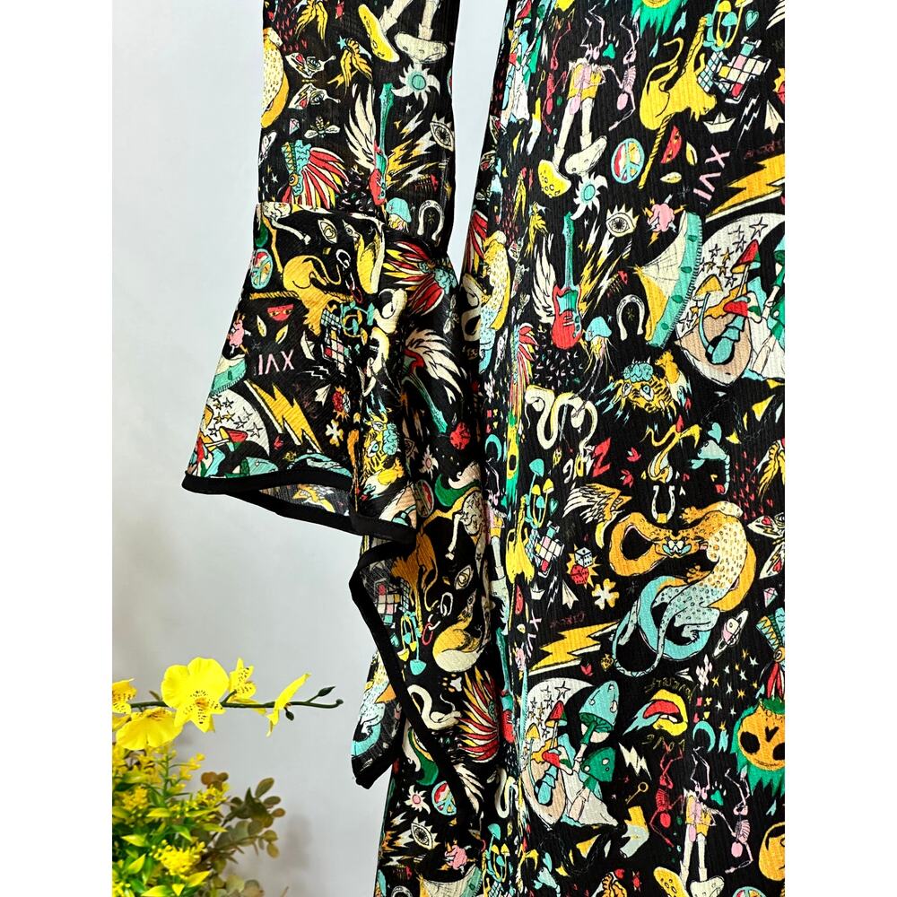 Zadig & Voltaire Rosier Circus Print Dress Midi Multi XS - Picture 11 of 16
